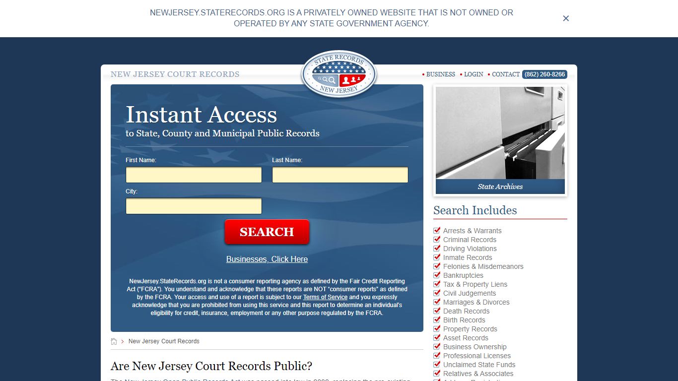 New Jersey Court Records | StateRecords.org