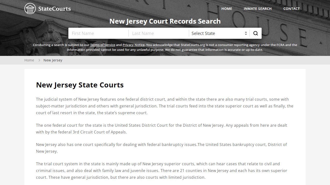 New Jersey Court Records - NJ State Courts